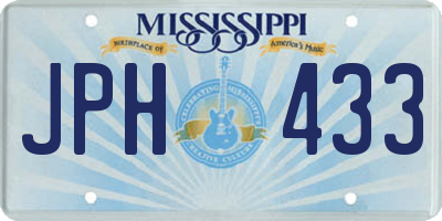 MS license plate JPH433