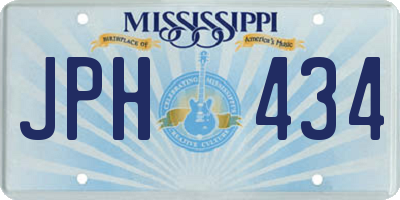 MS license plate JPH434