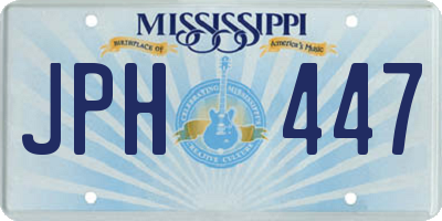 MS license plate JPH447