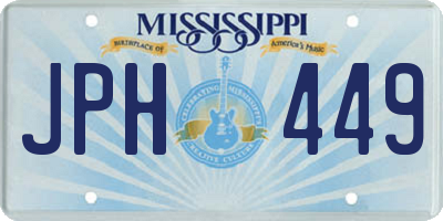 MS license plate JPH449