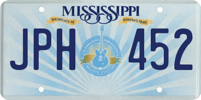 MS license plate JPH452