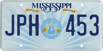 MS license plate JPH453