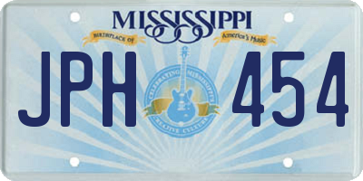 MS license plate JPH454