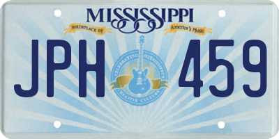 MS license plate JPH459