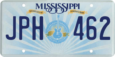 MS license plate JPH462
