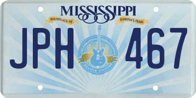 MS license plate JPH467