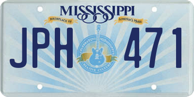 MS license plate JPH471
