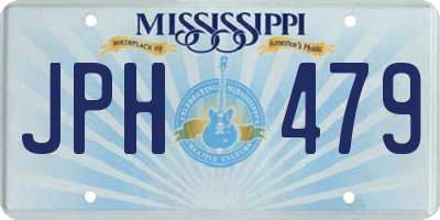 MS license plate JPH479