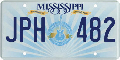 MS license plate JPH482