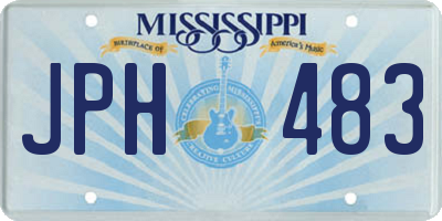 MS license plate JPH483