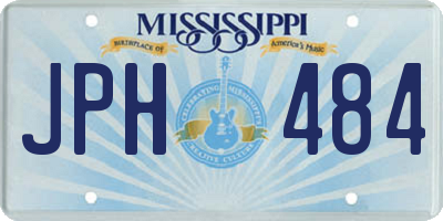 MS license plate JPH484