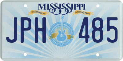 MS license plate JPH485