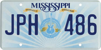 MS license plate JPH486