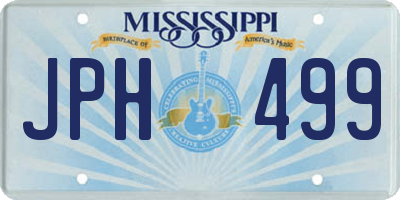 MS license plate JPH499