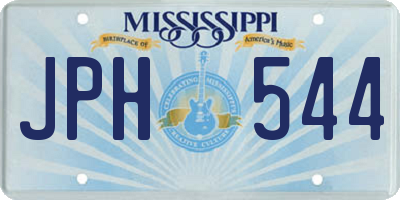 MS license plate JPH544