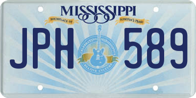 MS license plate JPH589