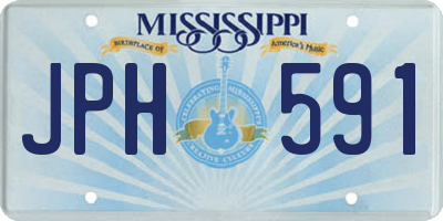 MS license plate JPH591