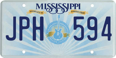 MS license plate JPH594