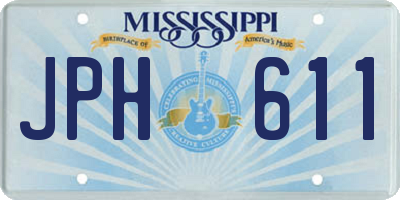MS license plate JPH611