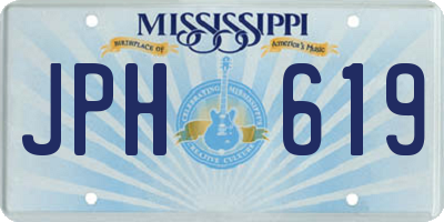 MS license plate JPH619