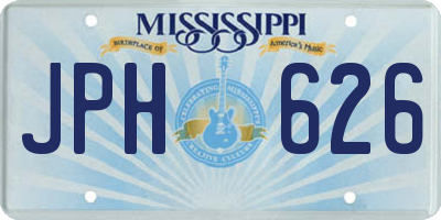 MS license plate JPH626