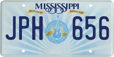 MS license plate JPH656