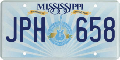 MS license plate JPH658