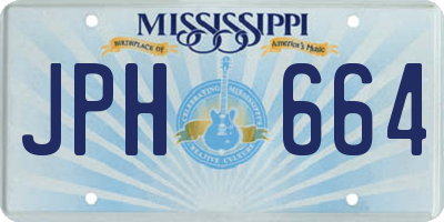 MS license plate JPH664