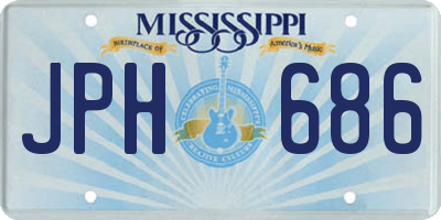 MS license plate JPH686