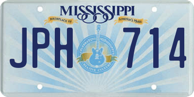MS license plate JPH714