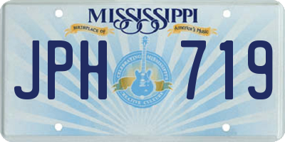 MS license plate JPH719