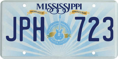 MS license plate JPH723