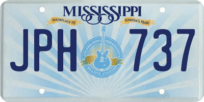 MS license plate JPH737