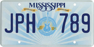 MS license plate JPH789