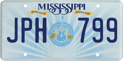 MS license plate JPH799