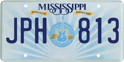MS license plate JPH813