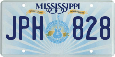 MS license plate JPH828