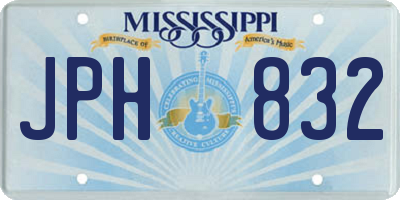 MS license plate JPH832