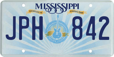 MS license plate JPH842