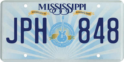 MS license plate JPH848