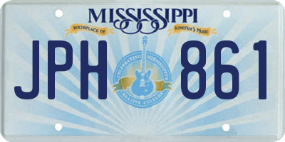 MS license plate JPH861