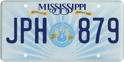 MS license plate JPH879