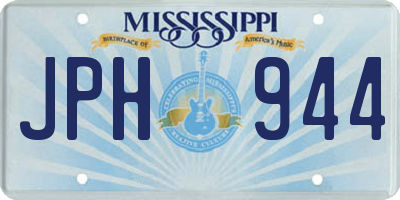 MS license plate JPH944