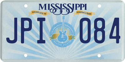 MS license plate JPI084