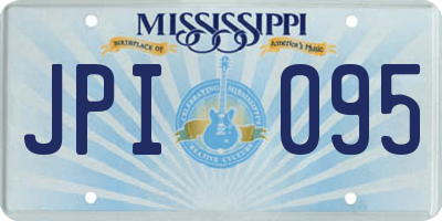 MS license plate JPI095