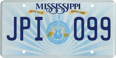 MS license plate JPI099