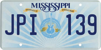 MS license plate JPI139