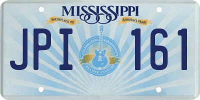 MS license plate JPI161