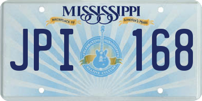 MS license plate JPI168