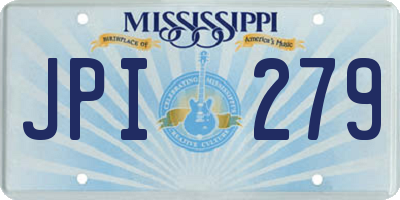 MS license plate JPI279